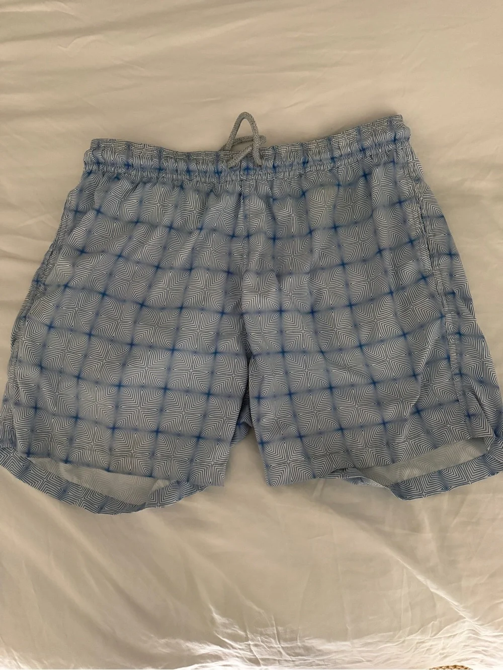 RetroMarine Blue Swim Trunks